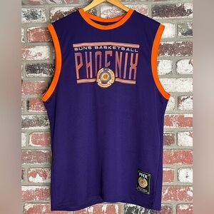 Devin Booker #1, PHX Suns Basketball Graphic Purple Tank Jersey
